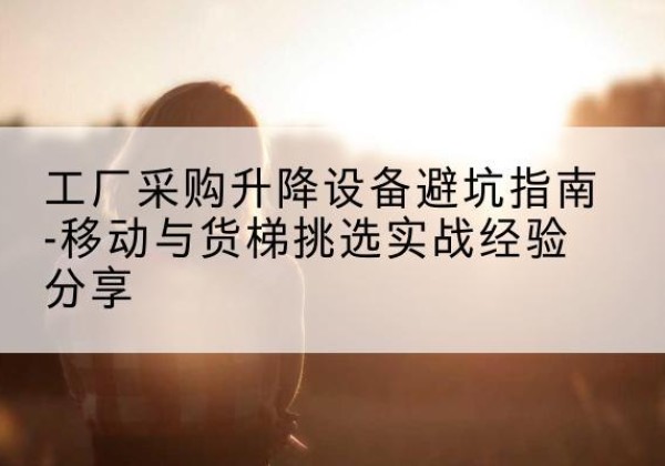 巢湖移动式升降机怎么选-工厂采购升降设备避坑指南-移动与货梯挑选实战经验分享