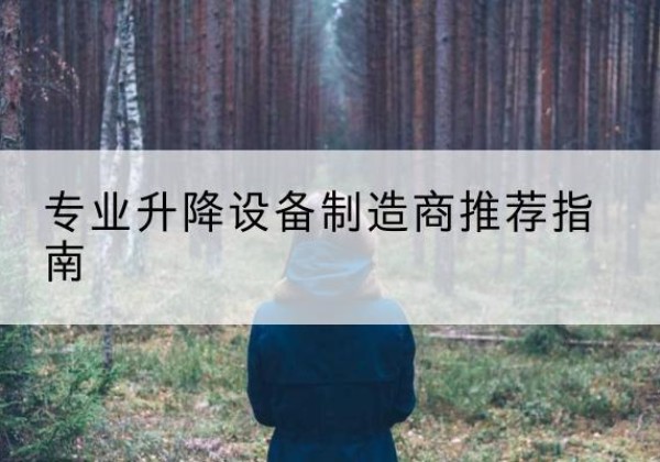 巢湖电动剪叉升降平台厂家-专业升降设备制造商推荐指南